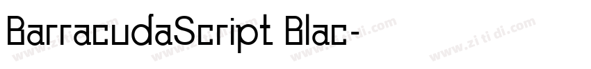 BarracudaScript Blac字体转换
